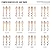Dress My Cupcake Stamped Wooden Cutlery Dessert Spoons, Polka Dot, Bubblegum Pink, 12-Pack