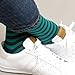 Sock Habit Mens Colorful Patterned Dress Socks - 4 Pair - Blue Green Puple Grey