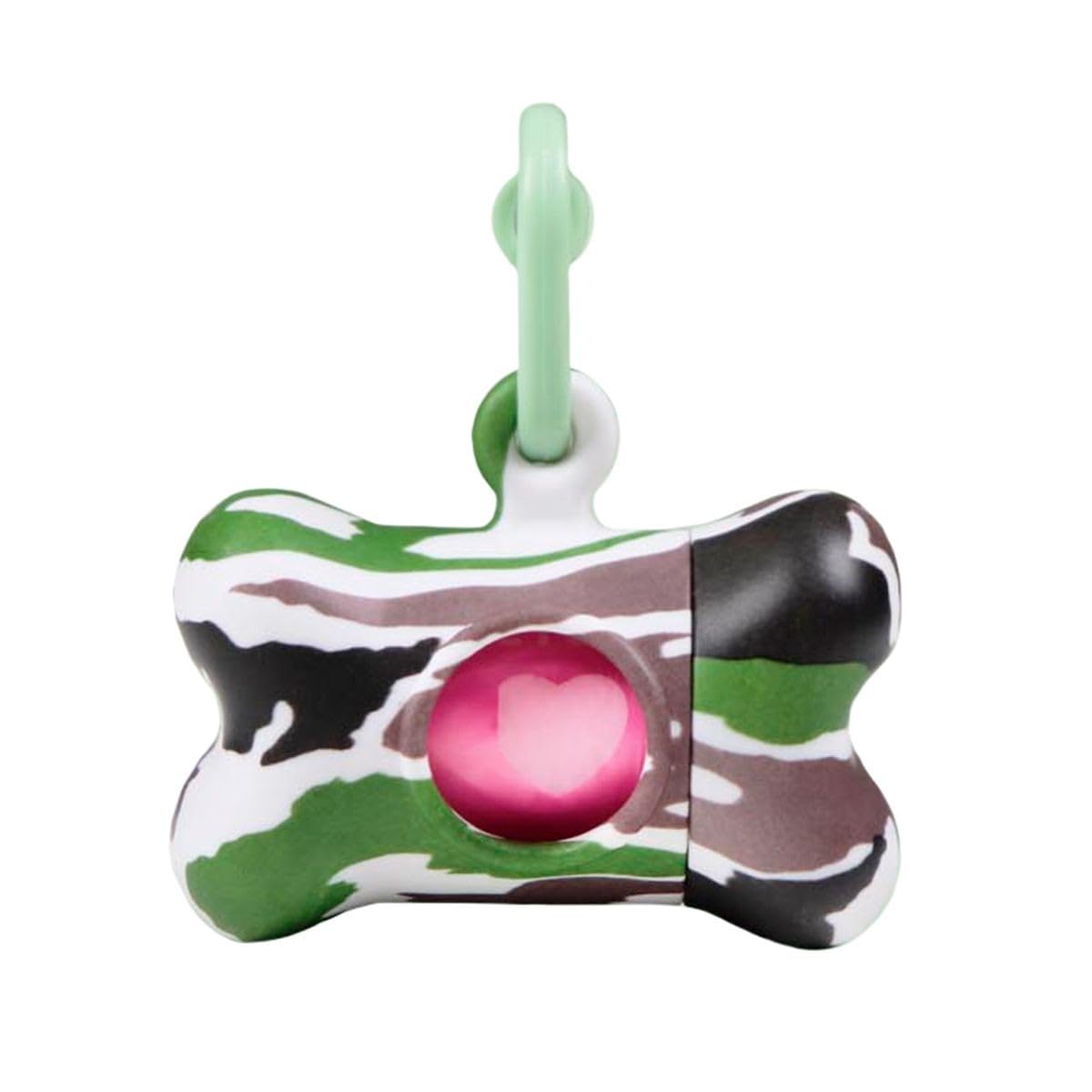 United Pets Bon Ton Nano Jungle Dispenser for Small Dogs - Includes 10 Biodegradable Bags - Camouflage
