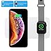 COSOOS Wireless Charger,2in1 Qi Wireless Charging Pad,Dual Charging Mat Compatible with iWatch Series 5/4/3/2/1,iPhone 11Pro Max/11Pro/11/XS Max/Xr/X/8 Plus/8, Airpods Pro/2(with QC3.0 Adapter)