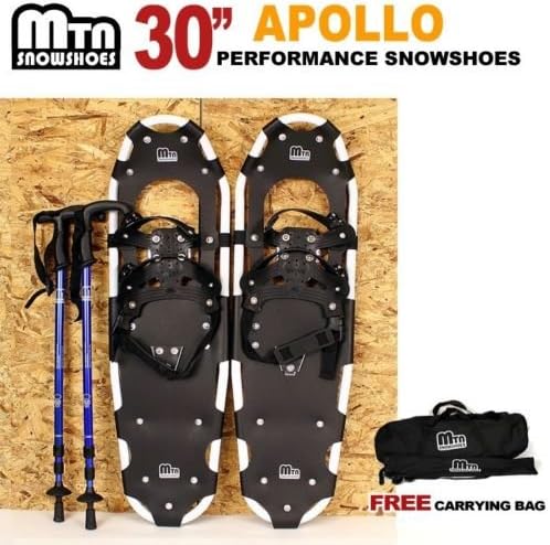 New MTN 30" OP All Terrian Snowshoes + Nordic Pole + Free Carrying Bag