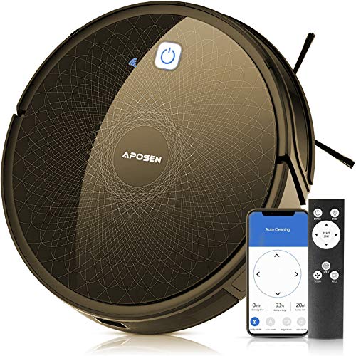 APOSEN Robot Vacuum, 1800PA Robotic Vacuum Cleaner(Slim), 110Mins Max