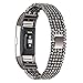 bayite For Fitbit Charge 2 Bands, Replacement Metal Bands for Fitbit Charge 2, Black Style E