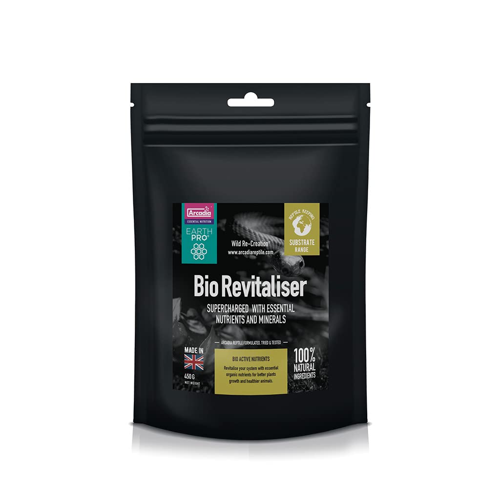 Arcadia - EarthPro Bio-Revitaliser - 450g - Organic Soil Revitaliser - 100% Natural Ingredients - Easy To Use - Highly Effective - For Rainforest & Arid Setups