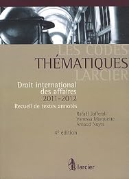 Droit international des affaires, 2011-2012