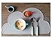 FITARTS Silicone Baby Placemat - Kids Reusable Travel Placemat Tiny Diner Portable Roll Up Washable Restaurant Food Meal Mat for Toddler Child Infant (Gray)