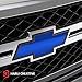 Haru Creative Chrome Blue Chevy Emblem Overlay Sticker Kit - 2 Large Rolls (7.5”X11.5”)