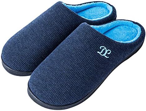 mens navy slippers size 10