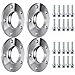 SCITOO 4PCS 10mm 5 Lug Wheel Spacer Kit 5x120 to 5x120 Compatible with for E36 E28 E34 E23 E32 E38 12x1.5 Chrome Bolts