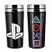 Paladone Playstation Travel Mug with 450ml Capacity-Insulated Stainless Steel Commuter Cup, Multi-Colour, 9 x 9 x 18 cm