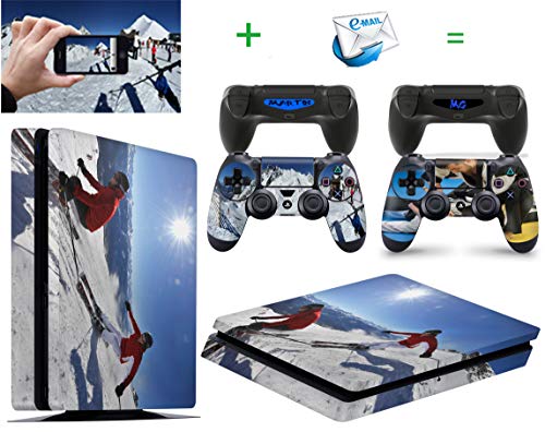PS4 Slim Personalised Console Custom Skin Decal Vinal Sticker + 2 Controller Skins Set