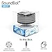 SoundBot IPX7 Waterproof 5W Bluetooth Wireless Shower Speaker with 8Hrs Playback, Built-in FM Radio Tuner, LED, Premium HD Sound, Water Weather Resistant Portable Speakerphone, SB531 (Grey)