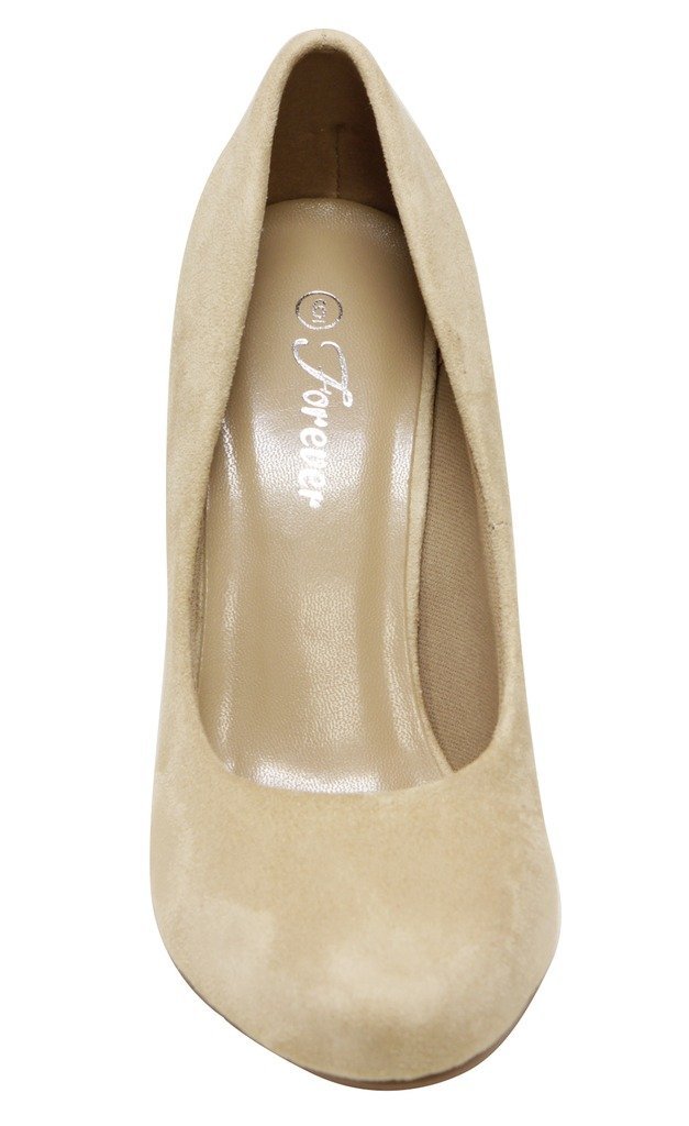 Forever Azusa-54 women's round toe slip on high heel pumps shoes Bg 7 - Image 4
