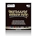 Metallic Paint Marker Pens - Set of 10 Colors - Fine Point Metal Art Brush Tip Markers for Glass Paint, Black Paper, Painting Rocks,Photo,Album,Scrapbooking,Gift Card Making,Christmas DIY Craft Kids