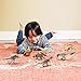 QuadPro Dinosaur Toys Sets for Kids, 8 Piece Jumbo Plastic Dinosaurs Figures Include Saurophaganax, Brachiosaurus, Velociraptor, Triceratops, T Rex and More, STEM Toys for Boys and Girls