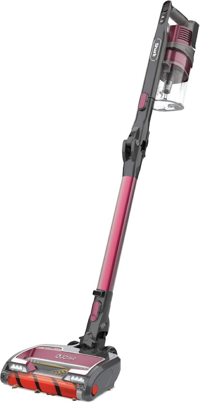 Shark Cordless Stick Vacuum Cleaner with Anti Hair Wrap, 40 Minute Run time, Flexible DuoClean Vacuum Cleaner with LED Lights, Dusting Brush, Pet, Crevice & Upholstery Tools, Teal IZ201UKT