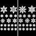 White Snowflakes Window Clings Decal Stickers For Christmas Decorations Ornaments Party Supplies 184 pcs