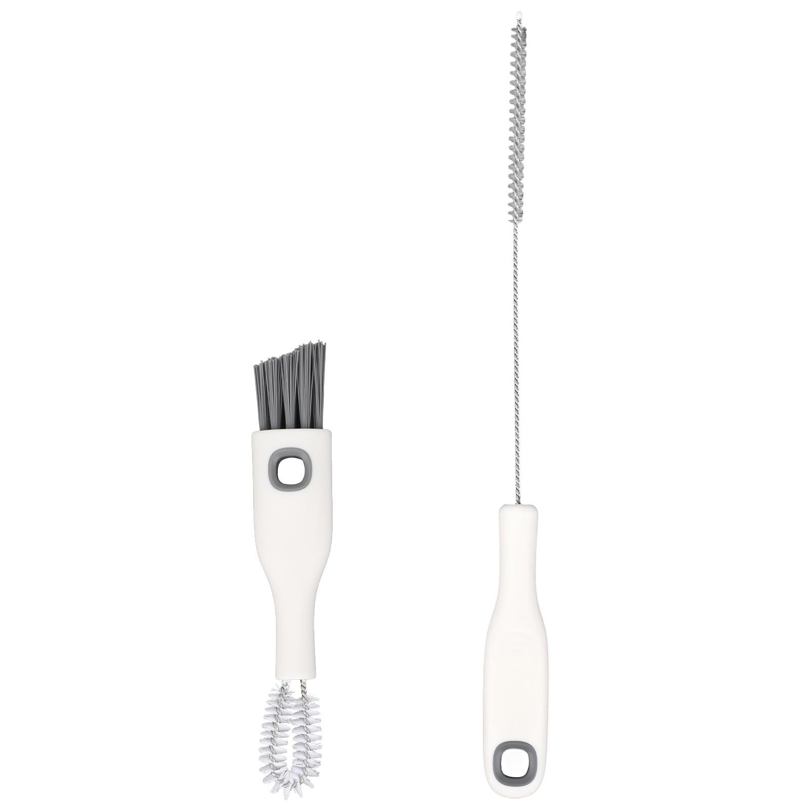 Photo 1 of 2pcs Cup Lid Cleaning Brush Set, Gap Cleaner & Straw Brush Multifunctional Portable Bottle Cleaning Kit for Baby Bottle Water Cups Sippy Cup Teapot Spout