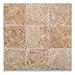 Walnut Travertine 4 X 4 Tumbled Field Tile - 4-pcs. Sample Set