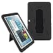 Galaxy Tab 2 10.1 Case KIQ (TM) Heavy Duty Hybrid Silicone Skin Hard Plastic Case Cover w/ Kick Stand for Samsung Galaxy Tab 2 10.1 P5100 (Black / Black)