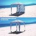 Qipi Beach Cabana - Easy to Set Up Canopy, Waterproof, Portable 6' x 6' Beach Shelter, Included Side Wall, Shade with UPF 50+ UV Protection, Ultimate Sun Umbrella - for Kids, Family & Friends