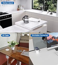 ANNQUAN 3" Pop Up Countertop Receptacle with 4 USB