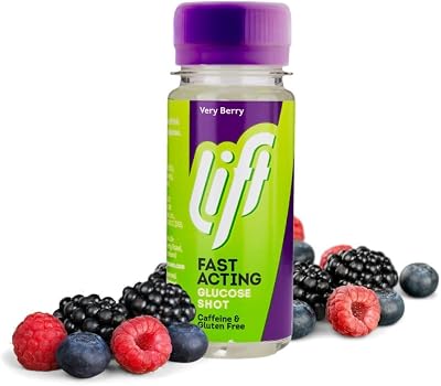 Lift Fast-Acting Glucose Energy Shots Very Berry 12 Pack 60 ml