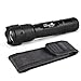ULTRAFIRE Flashlight 600 lumens LED Tactical Flashlight Waterproof Zoomable Adjustable Focus with Single 5 Mode Tactical Torch,WF502F1 (Flashlight Only)