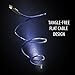 Lightning Cable, Earfly Visible Flowing Lightning to USB Cable 3 ft, Charging Cables Work with iPhone 7/iPad/iPod and More.( Black+ Blue)