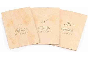 3Pcs Guitar Neck Shims Set, 0.25/0.5/1 Degree Solid Maple Wood Bass Neck Plate Tool for Guitar Bass Neck Angle Adjustment and