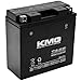 KMG YT14B-BS Battery Compatible with Yamaha 1100 XVS1100 V-Star (All) 1999-2010 Sealed Maintenance Free 12V Battery High Performance SMF OEM Replacement Powersport Motorcycle ATV Snowmobile Watercraft