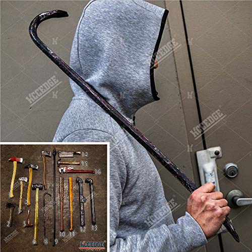 Halloween Props FOAM Sword Axe Bat Crowbar Hatchet Knife Hammer Wrench Sledgehammer Medieval Sword Roman Sword Spartan Sword For Halloween Costume Cosplay LARP Home Decor 52883 (29.5" Crowbar) - Thumbnail 4