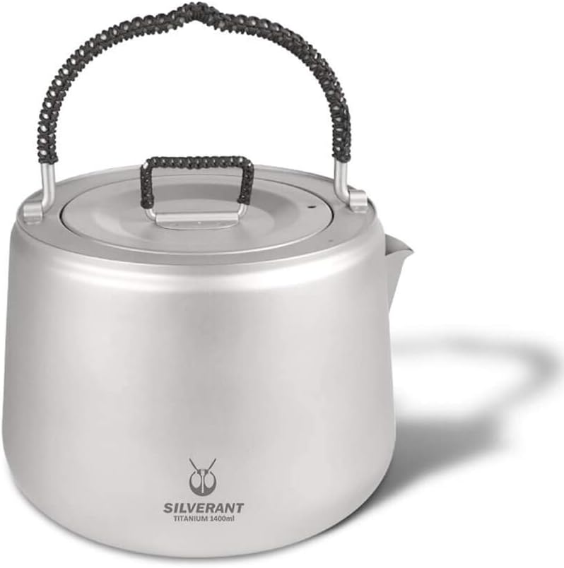 SilverAnt Titanium Ultralight 1.4 Litre/47.33 fl oz Large Kettle with