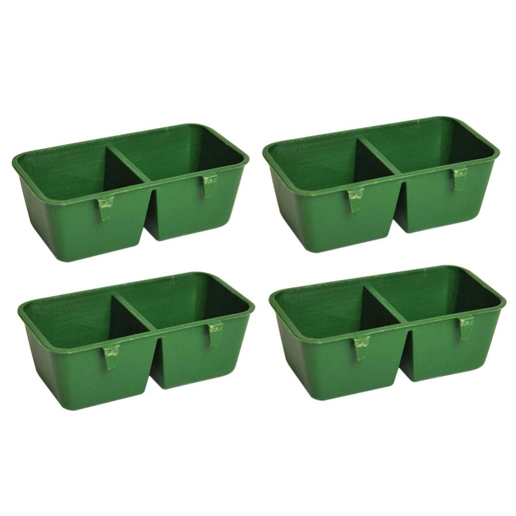 Balacoo 10pcs Birds Cage Cup Double Trough Bird Bowls Water Food Holder Feeder Cage Decorations for Parrots Lovebirds