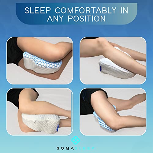 SelectSoma Cooling Knee Pillow for Side Sleepers Hip Pain Leg Pillows for Sleeping Side