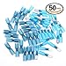 Glarks 50pcs 16-14 Gauge Fully Insulated Female Male Spade Nylon Heat Shrink Waterproof Quick Disconnect Electrical Insulated Crimp Terminals Connectors Assortment Kit