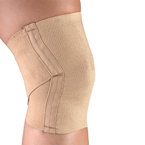 CHAMPION Knee Support Criss-Cross Style Knit Elastic, Beige, XX-Large