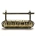 Ioffersuper Chinese Vintage Antique old style password Brass Carved Word padlock lock/key JX