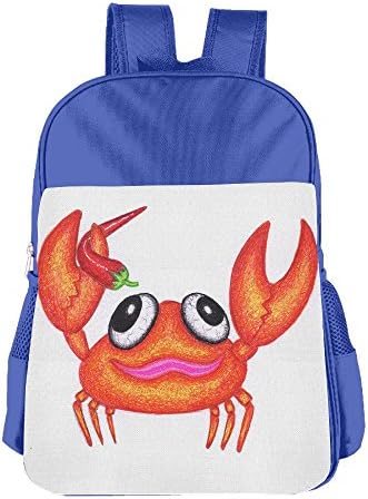 16.23oz Unisex Easily Cleaned Toddler Backpack Colorful Chilli Crab