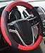 Mayco Bell Car Steering Wheel Cover 15 inch Comfort Durability Safety (Black Red)