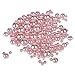 Z-synka Assorted Plastic Bead Pearls,DIY Jewelry Necklaces, Table Scatter, Wedding, Birthday Party Home Decoration, Event Supplies (8 Ounce Pack, 100 Pieces) (Pink, 10mm/14mm/20mm)