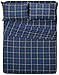 Amazon Brand – Pinzon Plaid Flannel Bed Sheet Set - Full, Blackwatch Plaid