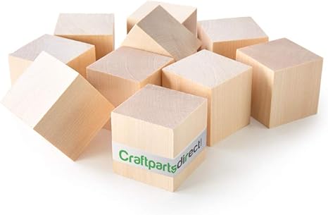 1 inch wooden cubes