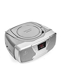 Riptunes Bluetooth AM   FM CD Boombox   Reproductor de CD con carga superior,