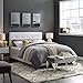 Modway Amira Tufted Fabric Upholstered King Bed Frame With Headboard In White