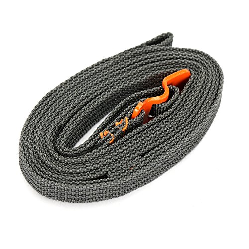 Camping & Hiking Tool - Outdoor Camp Binding Rope Tie-Up Ribbon Adjustable Puller Strap Buckle Hook Travel Luggage - Cover Slash Tight Lather Valid Shoulder Constricting Whip - 1PCs