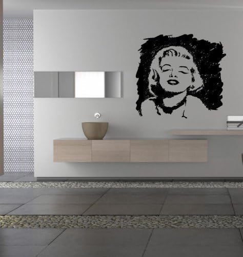 Vinyl Decal Mural Sticker Merlin Monroe Girl Sexy Ar619
