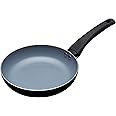 MasterClass MCFPCER20 Eco Induction Frying Pan with Healthier Ceramic Chemical Free Non Stick, Small, Aluminium/Iron, Black/Blue, 20 cm