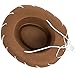 Funny Party Authentic Kids Cowboy Hat - Durable & Sturdy Brown & Red Cowboy Hats for Boys & Girls - Western Costume Accessories - 2 Pack