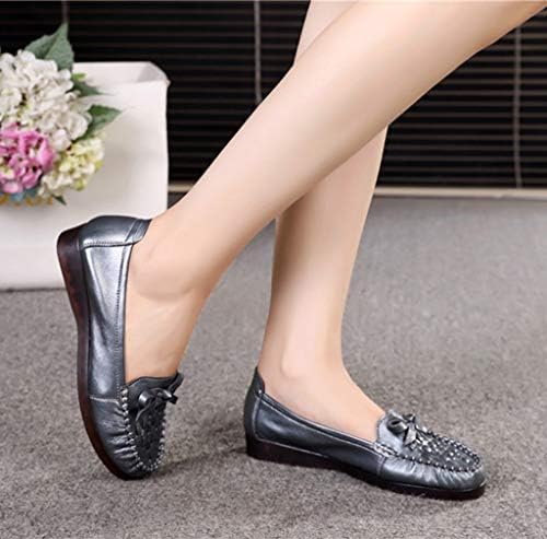 レディース リボン モカシン シューズ 靴 ぺたんこ カジュアル シューズ オール シーズン フラット ペタンコ スリッポン 小さいサイズ 大きいサイズ 履き心地 歩きやすい 痛くない フラット 婦人靴 ペタンコ靴 通勤 オフィス B086dm4hsj 2 5円 激安通販